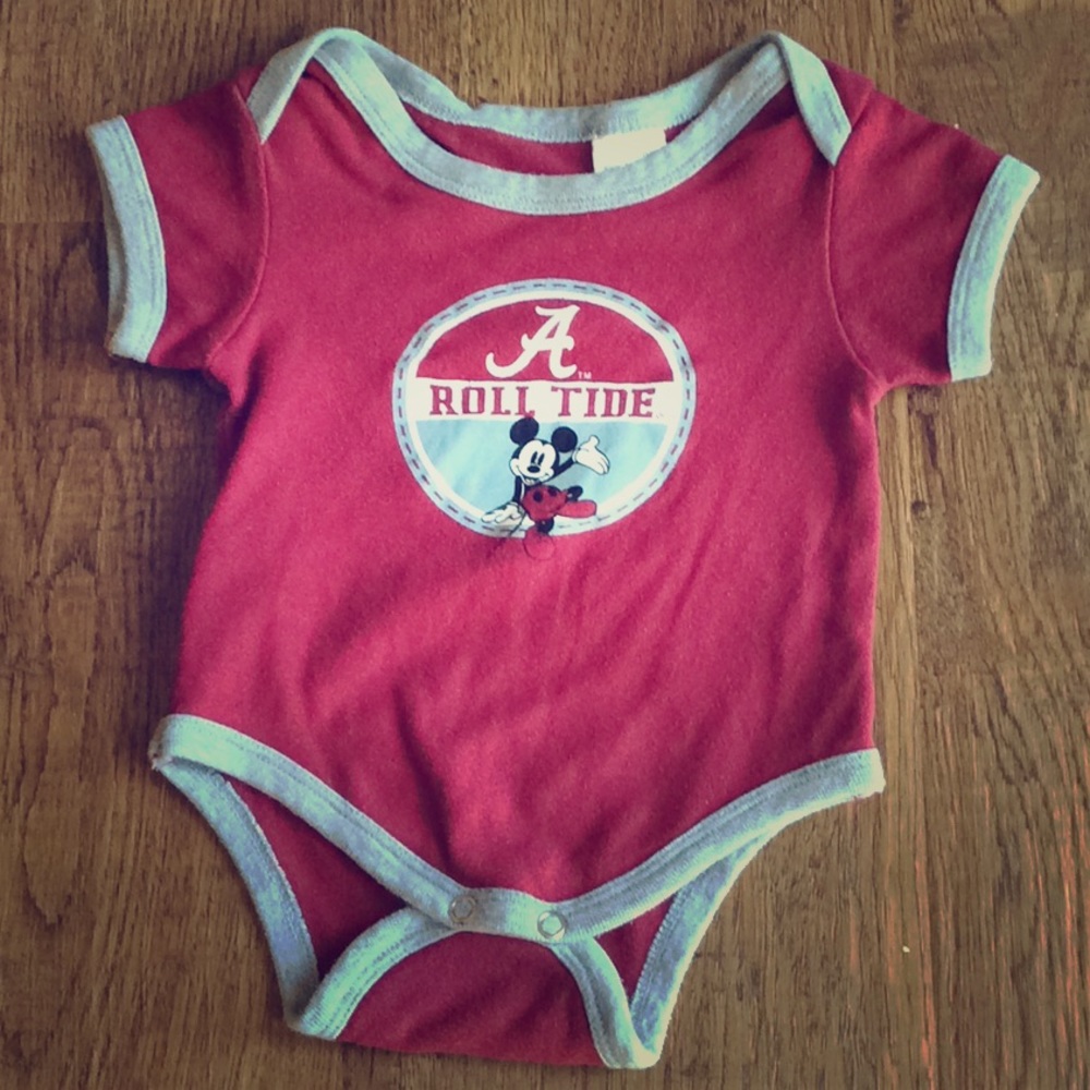 Roll Tide Mickey Mouse onesie